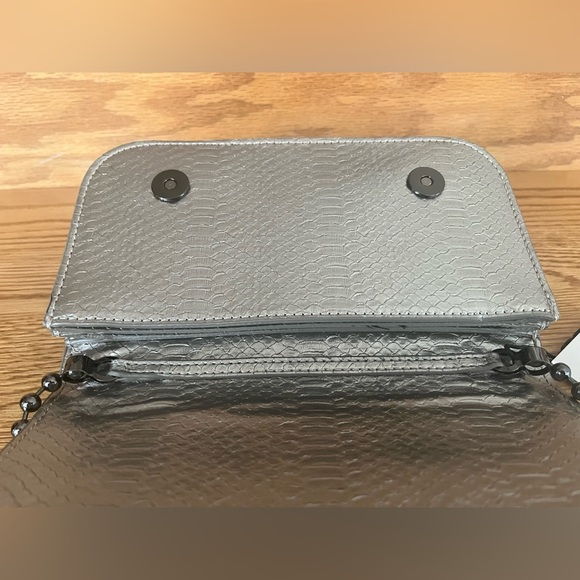 ZARA Silver Textured Crossbody with Bead Chain - Picture 10 of 13